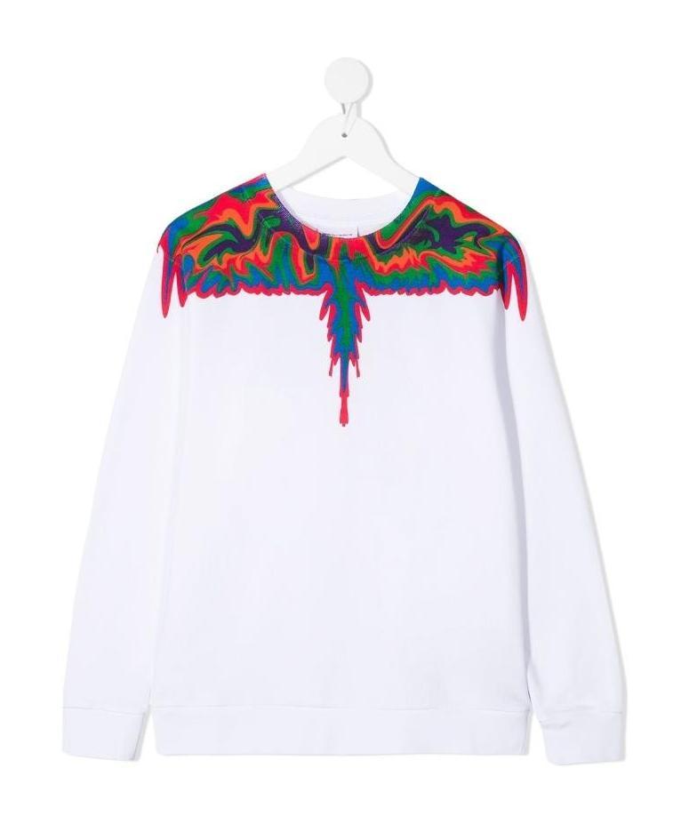 Marcelo Burlon County Of Milan Graphic Print Sweatshirt In White