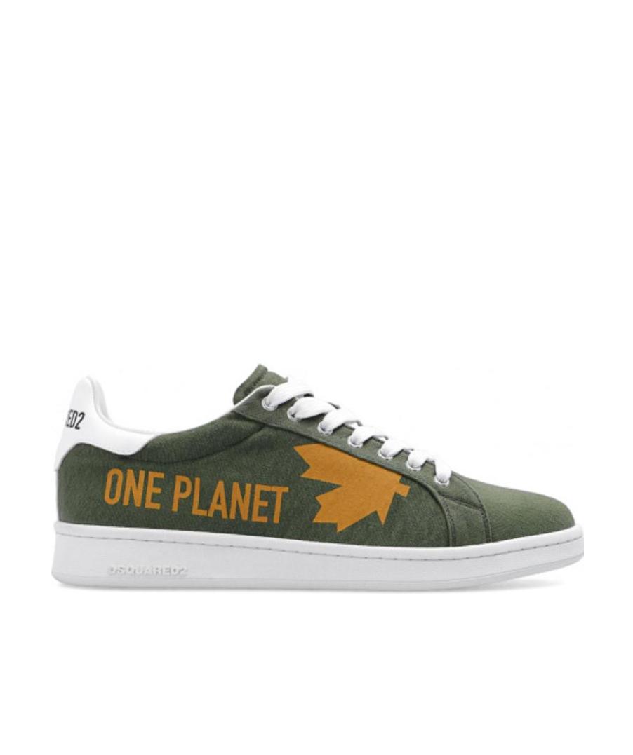 Dsquared2 One Life Organic Cotton Boxer Sneakers In White