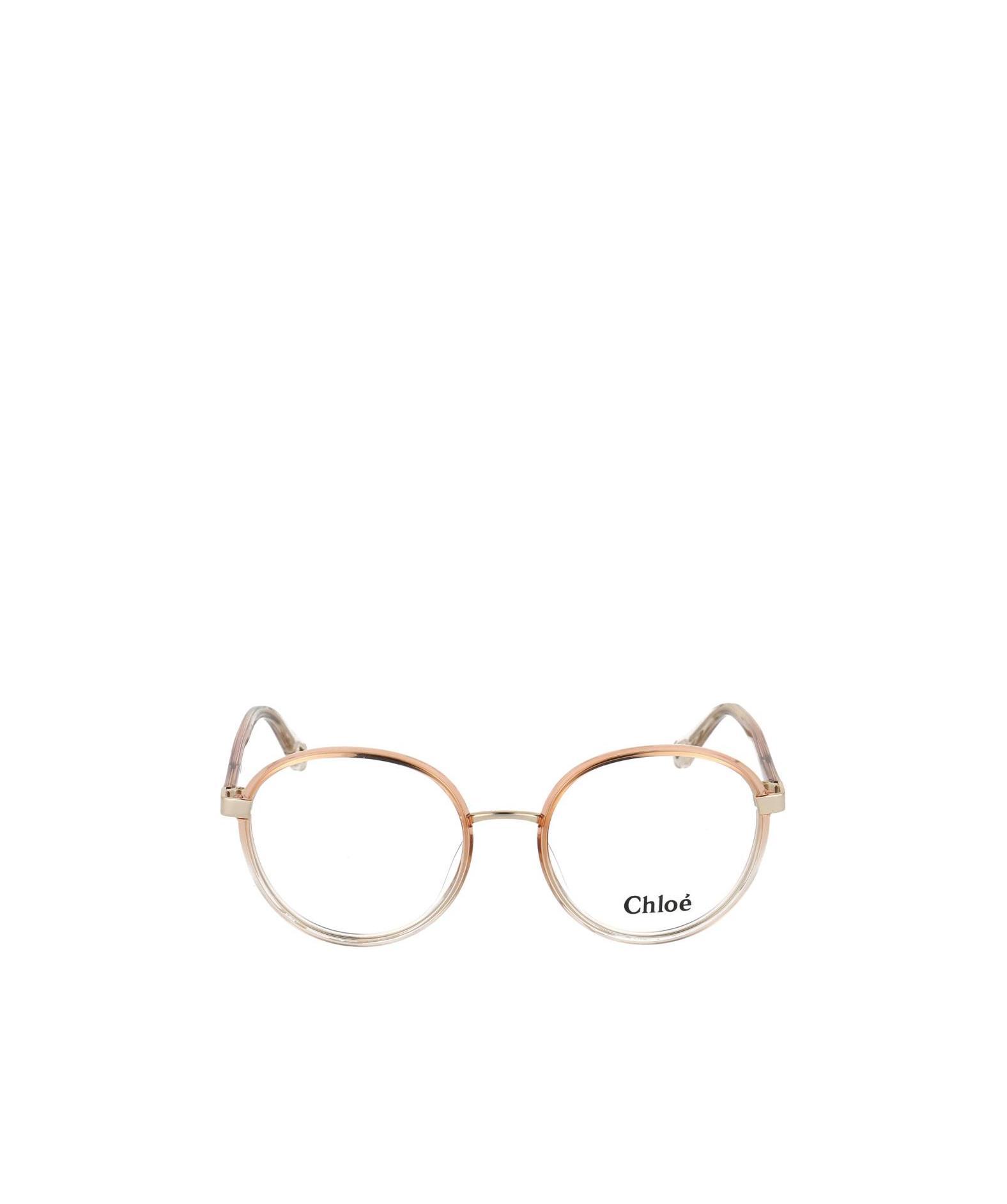 Chloé Eyewear Round Frame Glasses In White
