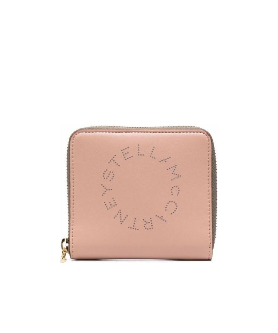 Stella Mccartney Stella Logo Zip-around Wallet In Pink