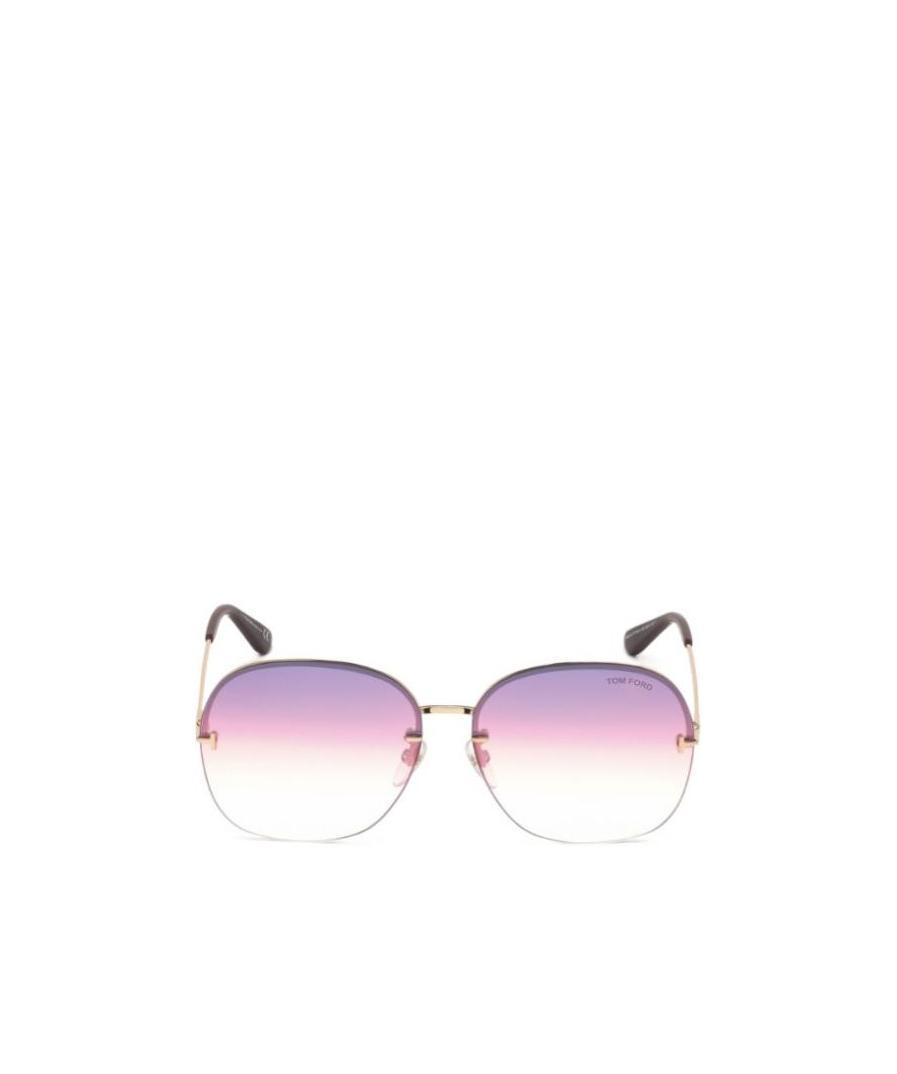 Tom Ford Logo Sunglasses In White