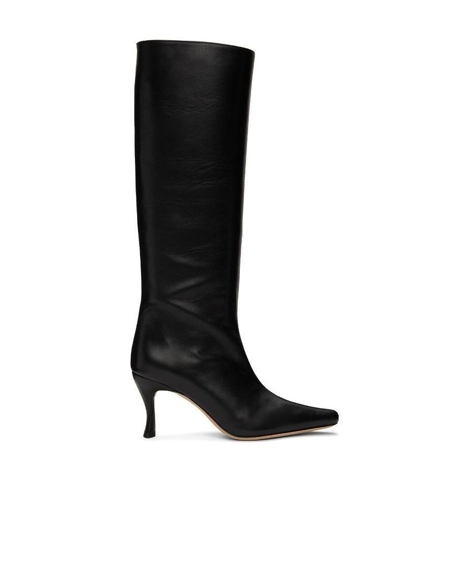 By Far Pointed Knee-length Boots In Black