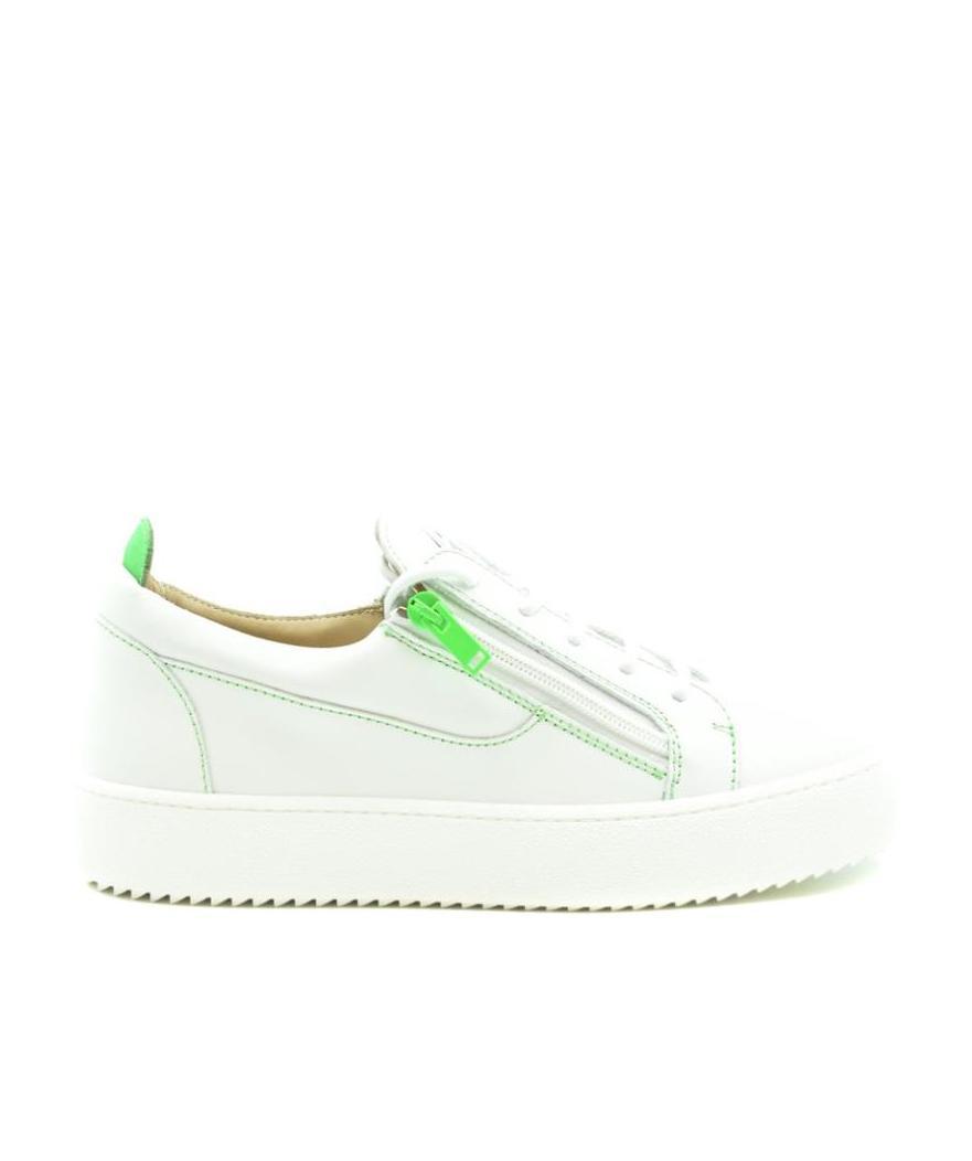 Giuseppe Zanotti Man Sneakers White Size 9 Soft Leather In White