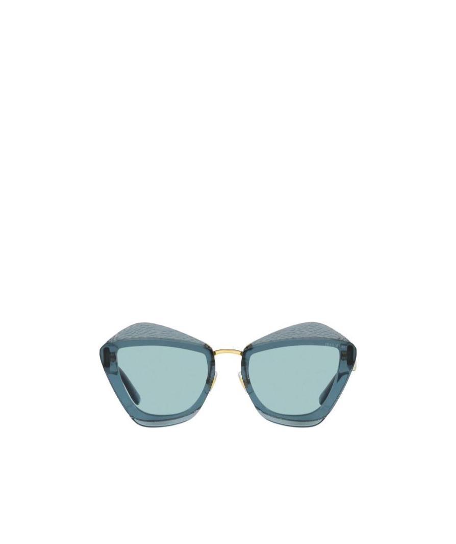 Miu Miu Butterfly Frame Sunglasses In Blue