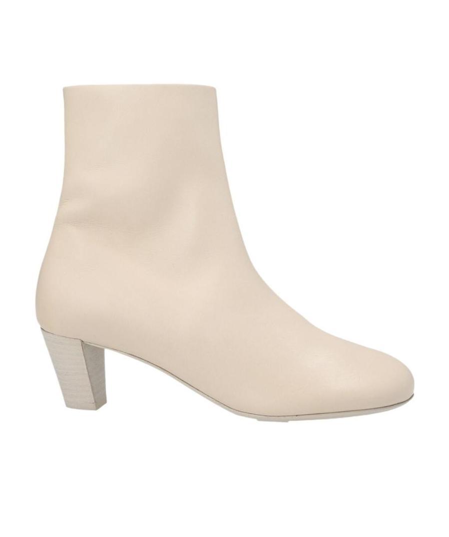 Marsèll Round Toe Ankle Boots In Neutral