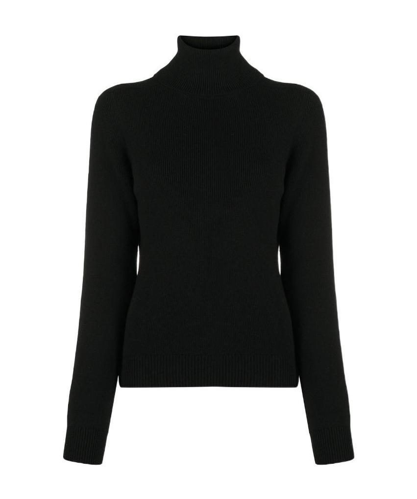 Saint Laurent Cashmere Turtleneck Jumper In Black