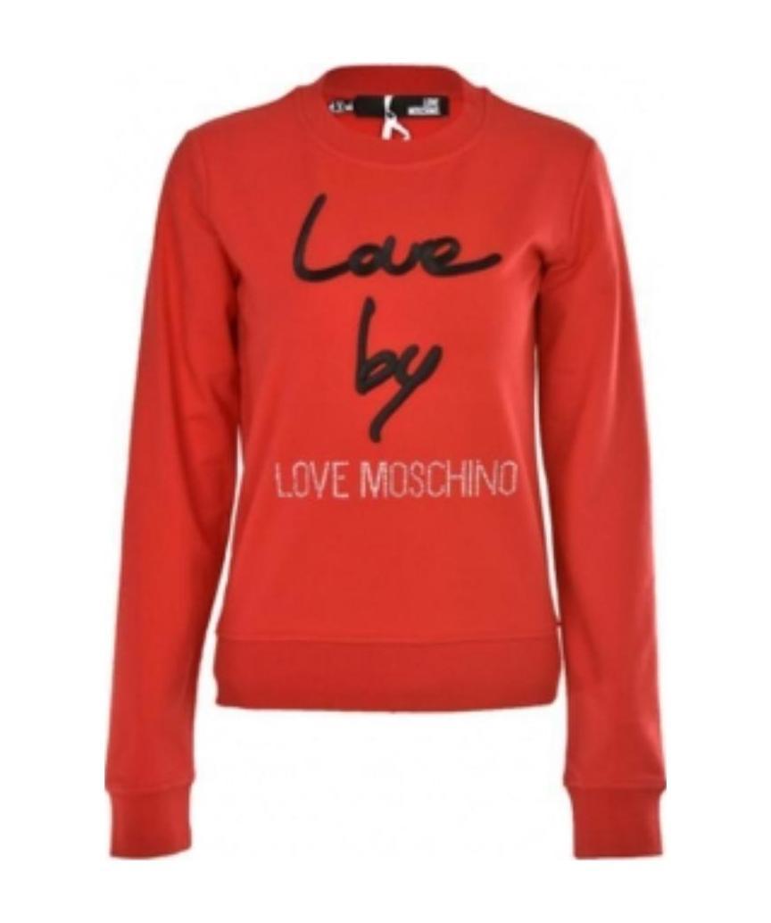 Moschino Printed Pattern Sweater In Red