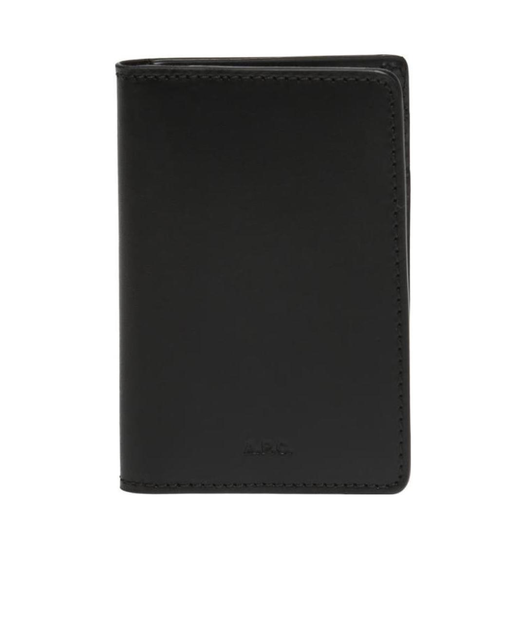 Apc Stefan Leather Cardholder In Black