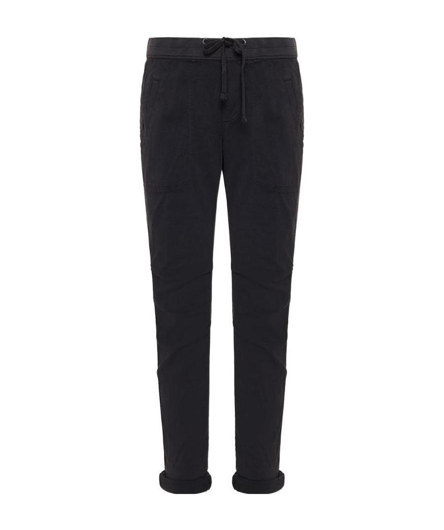 James Perse Cropped Skinny Trousers In Black