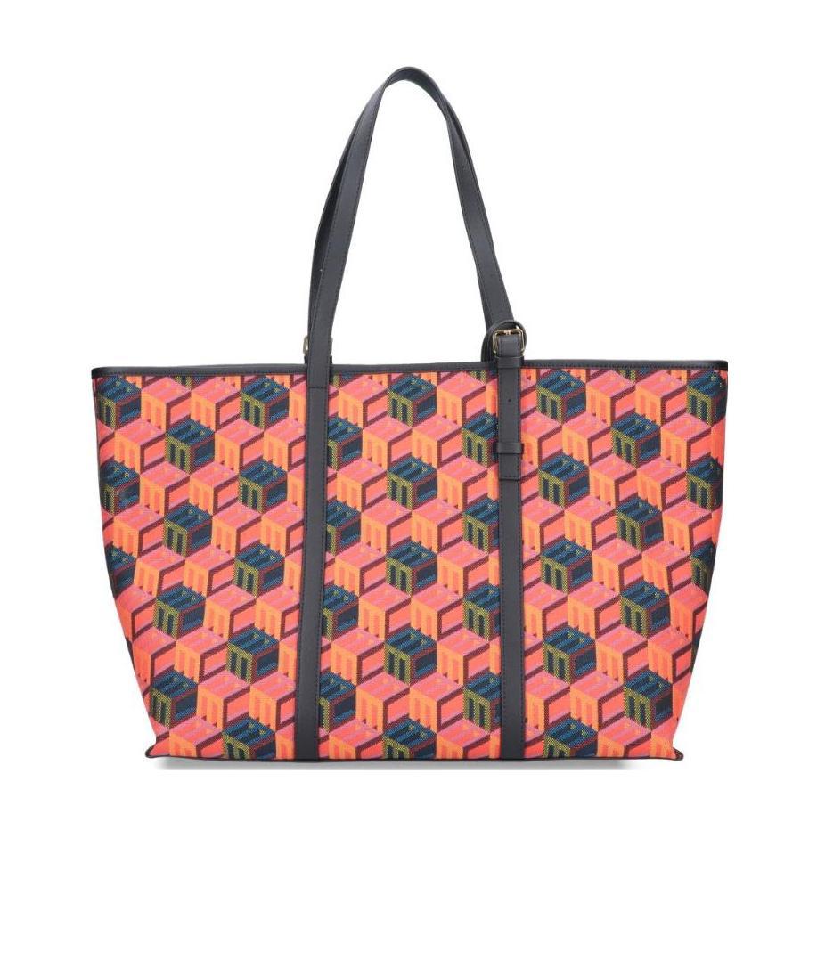 Mcm Patricia Cubic-monogram Tote Bag In Multicolor