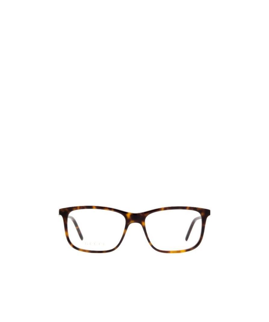 Gucci Tortoiseshell Rectangular-frame Glasses In Black
