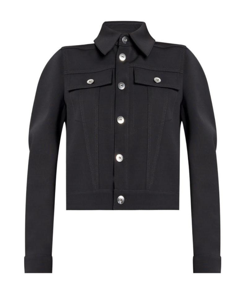 Bottega Veneta Double Cavalry Stretch Wool Jacket In Black