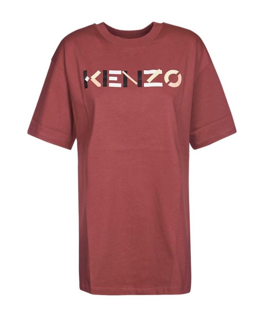 Kenzo Logo Crew-neck T-shirt In Red