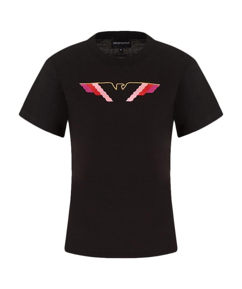 EMPORIO ARMANI EAGLE WING PATTERN T-SHIRT