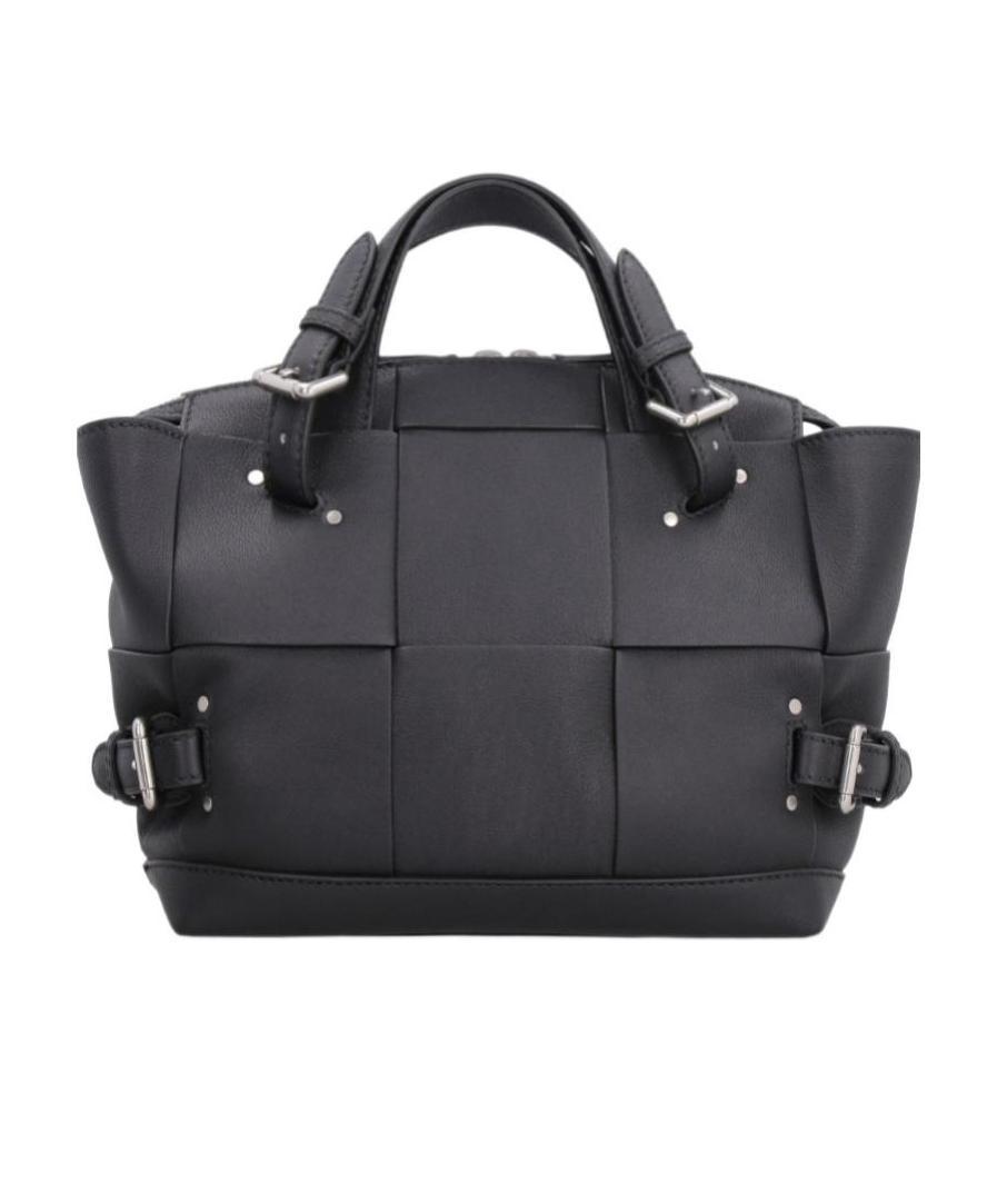 Bottega Veneta Arco Tool Leather Tote In Black