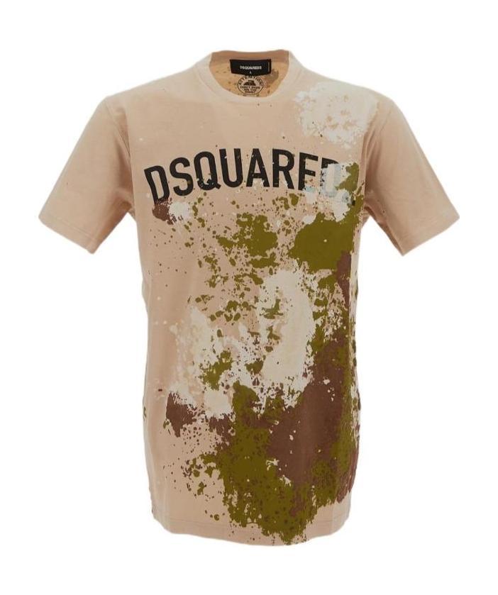 Dsquared2 Logo-print Cotton T-shirt In Gray