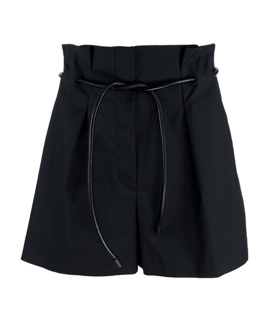 3.1 Phillip Lim Belted High-waisted Shorts In Black
