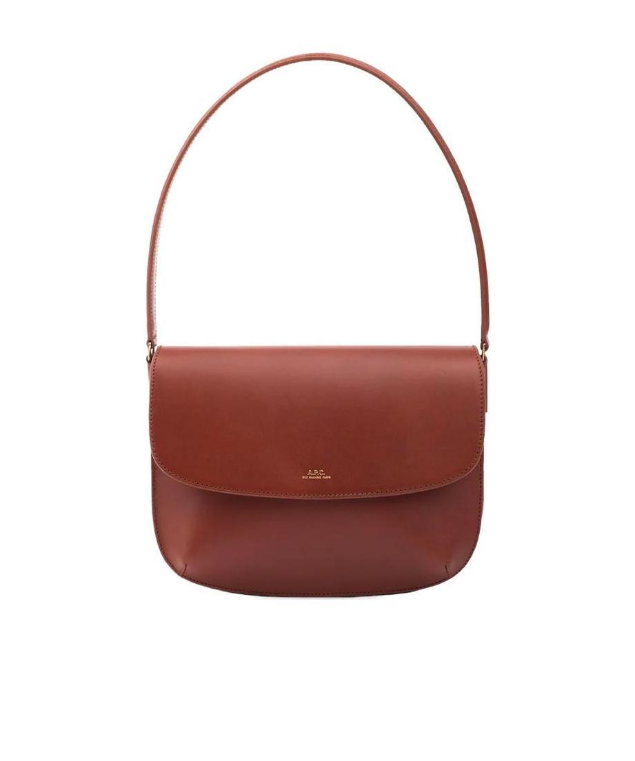 Apc Sarah Shoulder Bag One Size Hazelnut In White