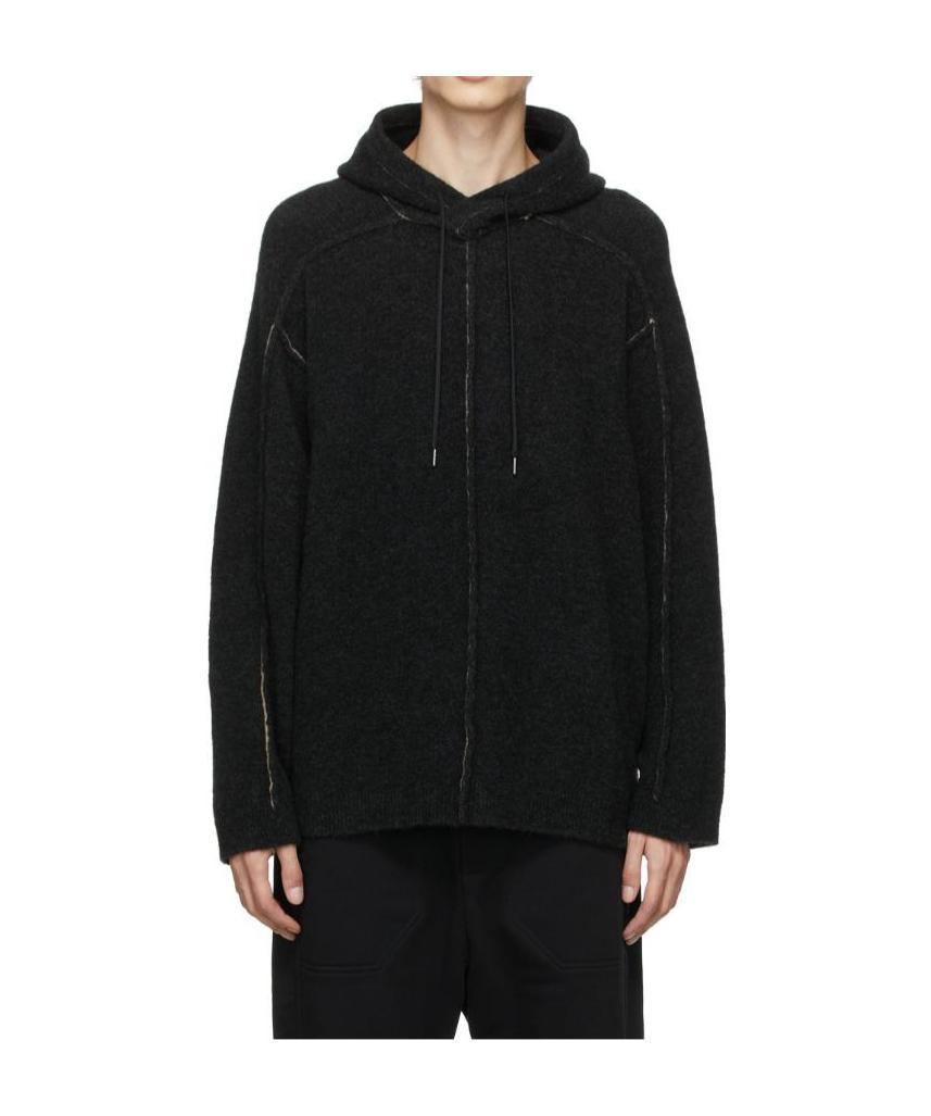 Isabel Benenato Maglia Collo Alto Con Coulisse In Black