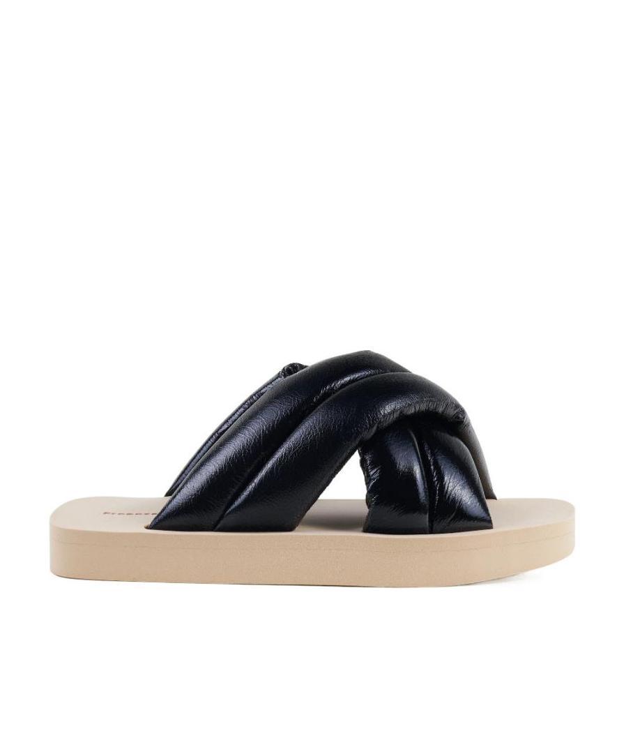 Proenza Schouler Crossover Slide Sandals In Black