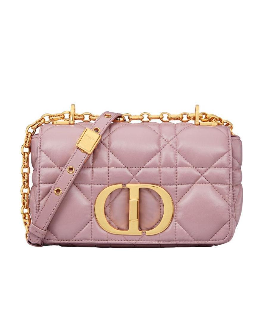 Dior Small Caro Shoulder Bag In Pink
