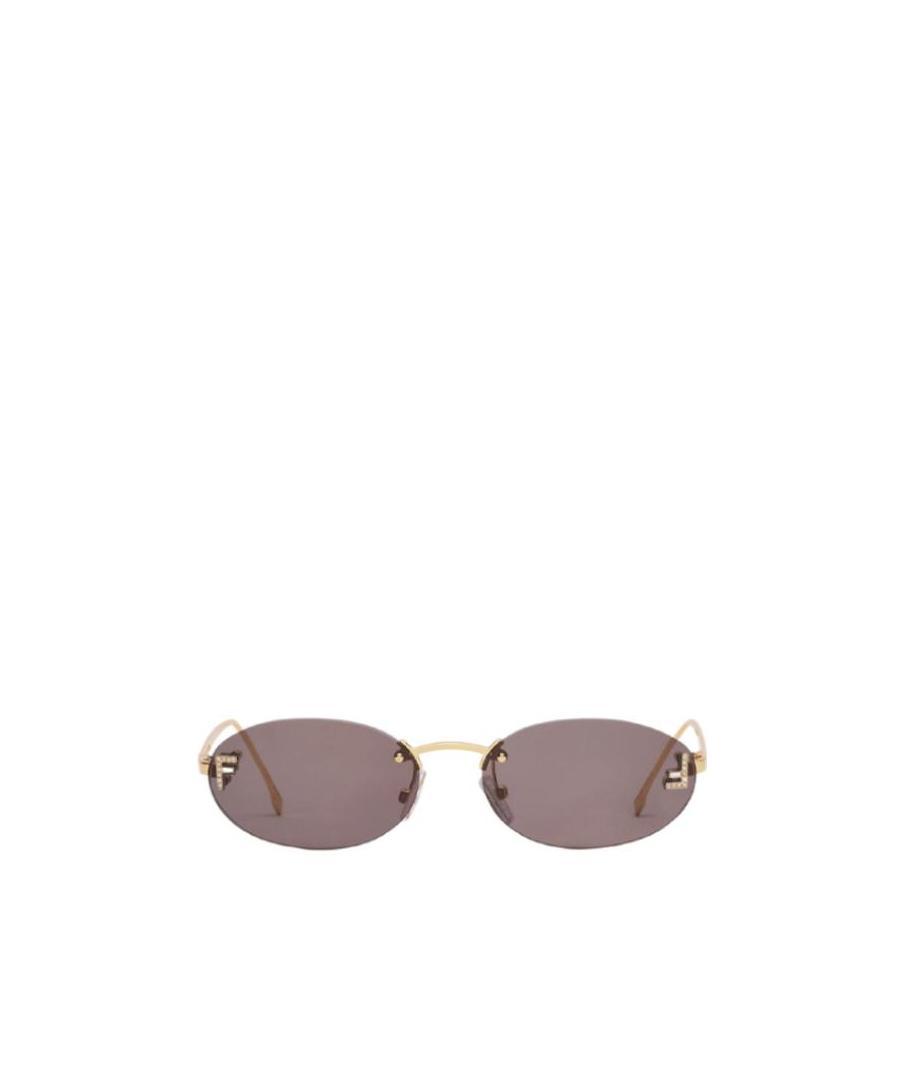 Fendi First Logo Sunglasses In Gray