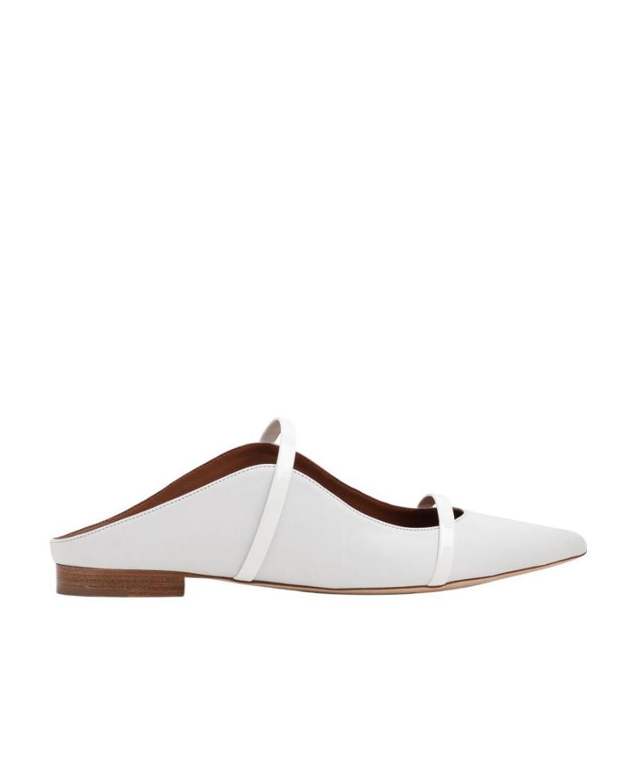 Malone Souliers Logo Muller Shoes In White