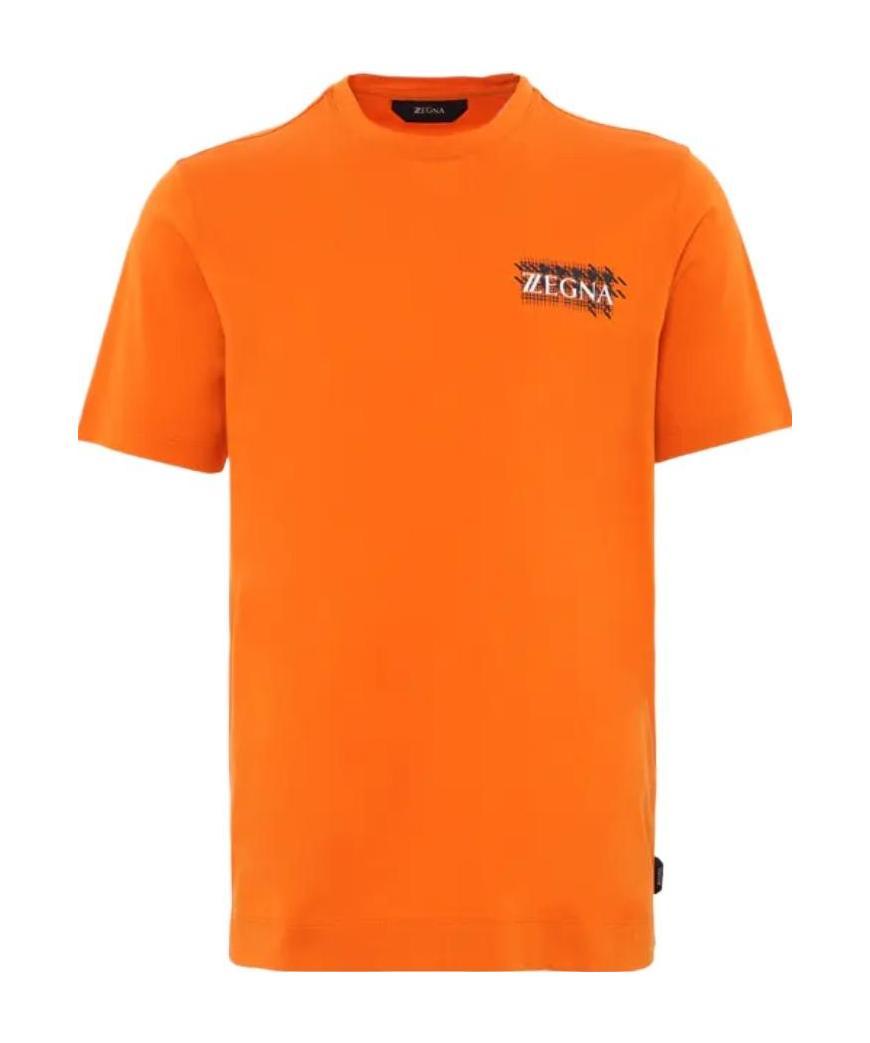 ZEGNA LOGO PRINTED T-SHIRT