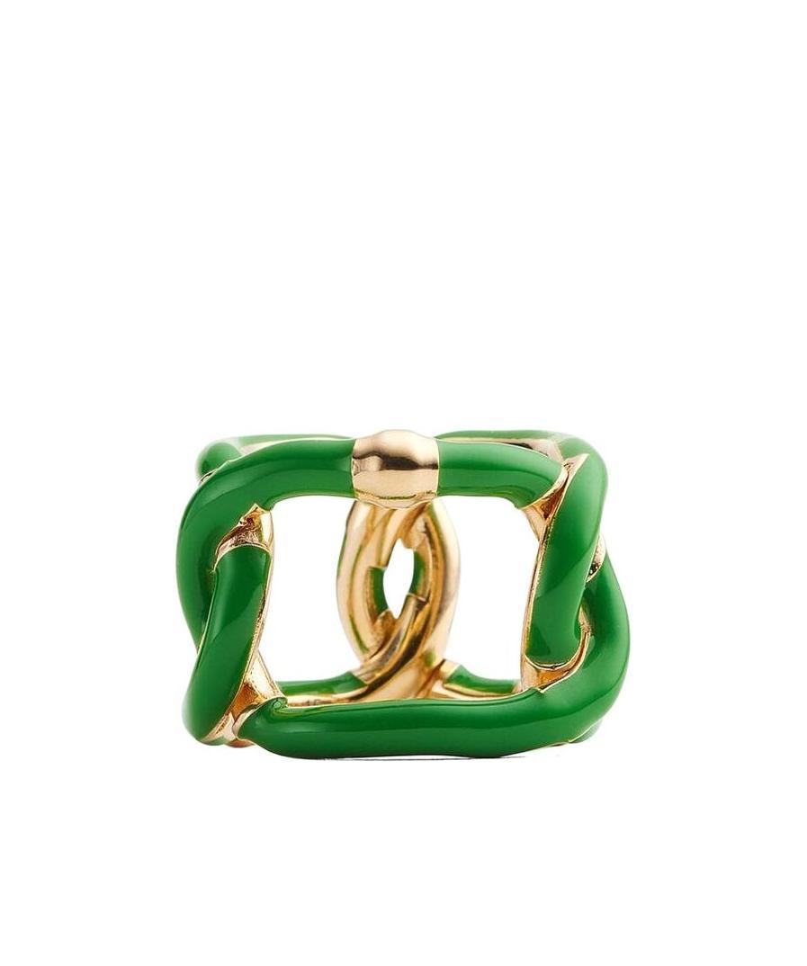 Bottega Veneta Women Chains Ring In Green