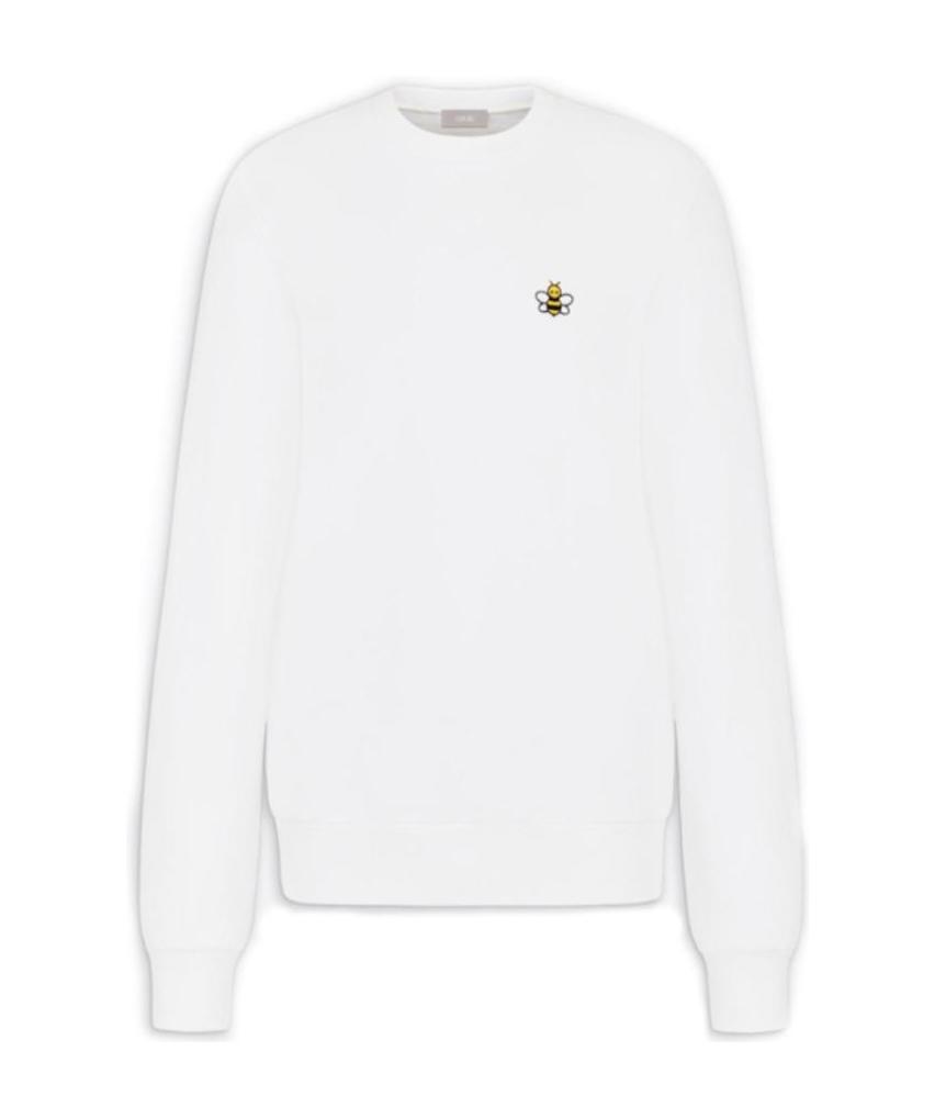 Dior X Kaws White Bee Long-sleeved Sweater In White