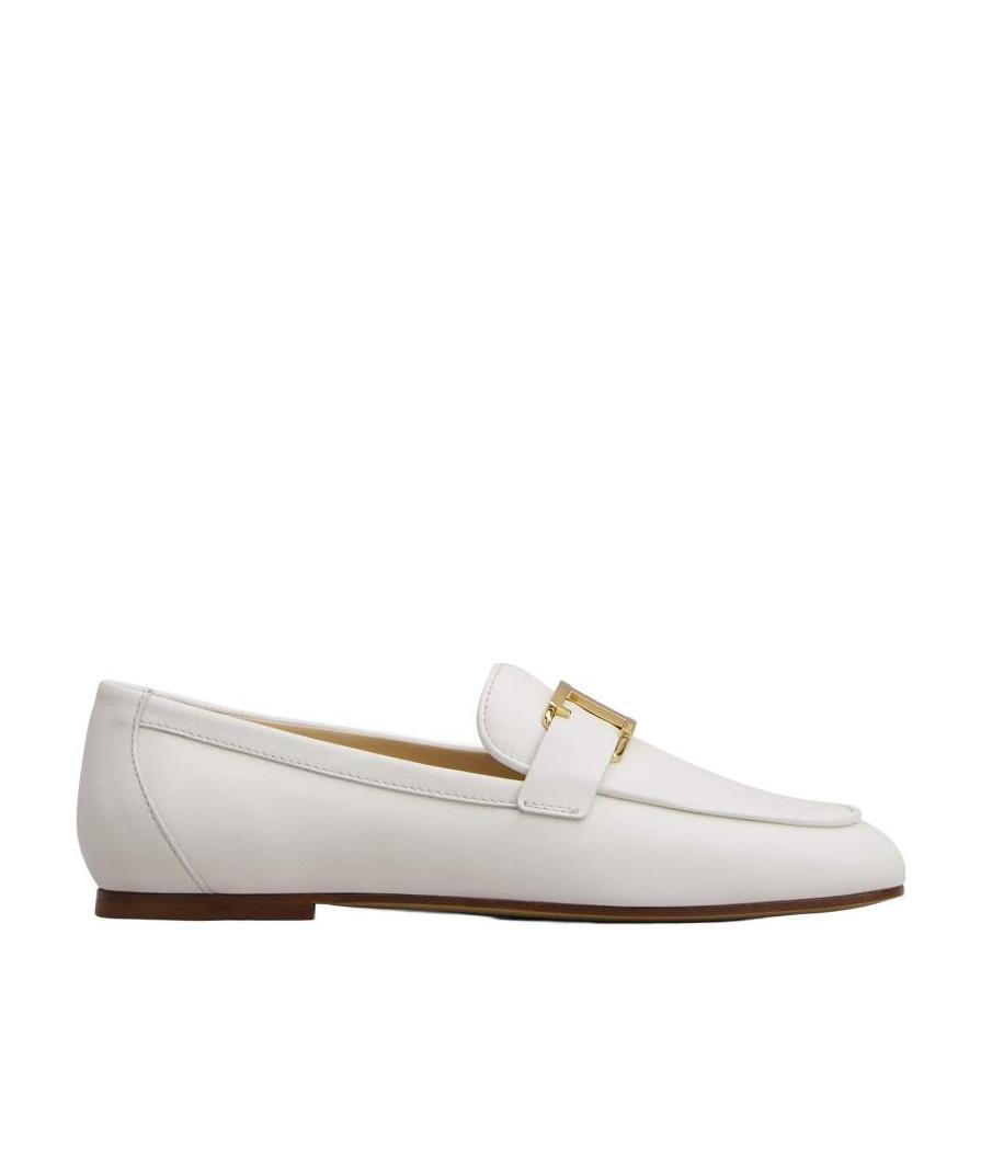 Tod's T Timeless Loafers In Leather In White