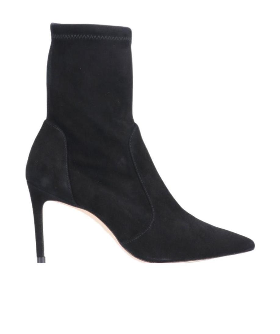 Stuart Weitzman Pointed-toe 900mm High-heel Boots In Black