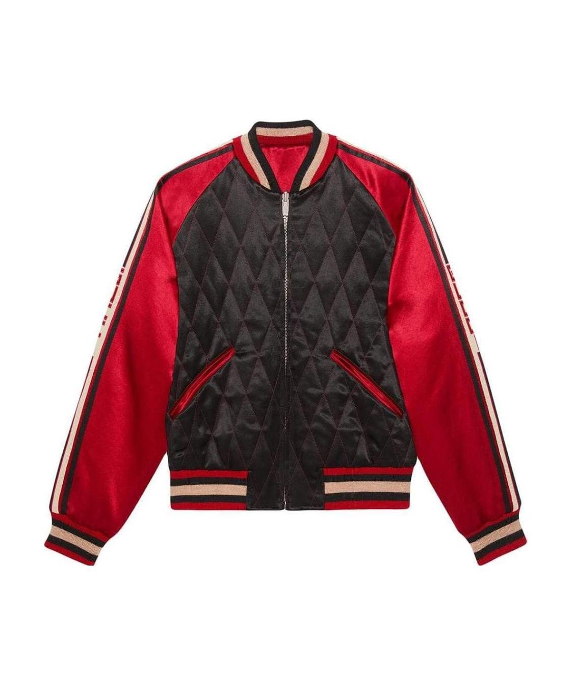 Gucci Double-sided Pilot Jacket In Black