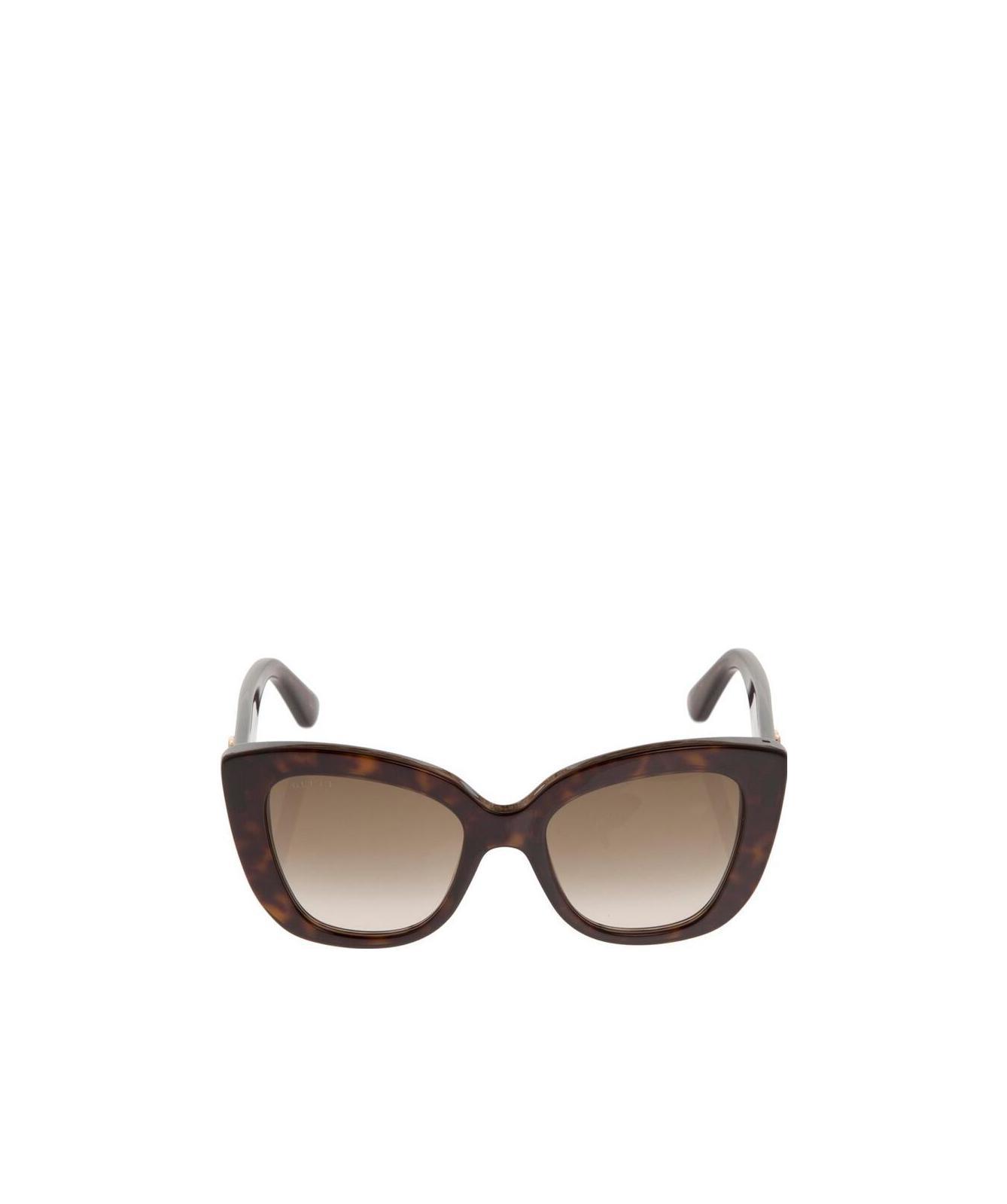 Gucci Tortoiseshell-effect Sunglasses In Brown