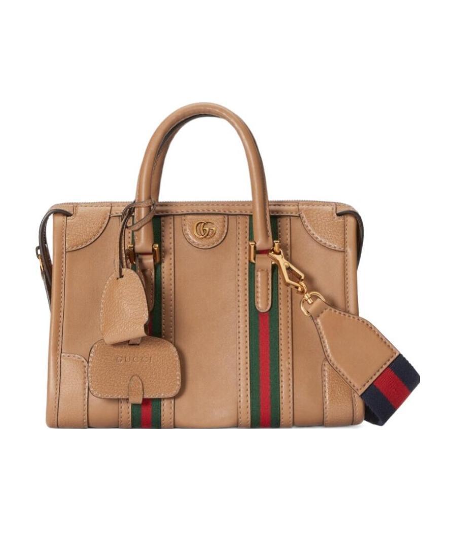 Gucci Web-stripe Tote Bag In Pink