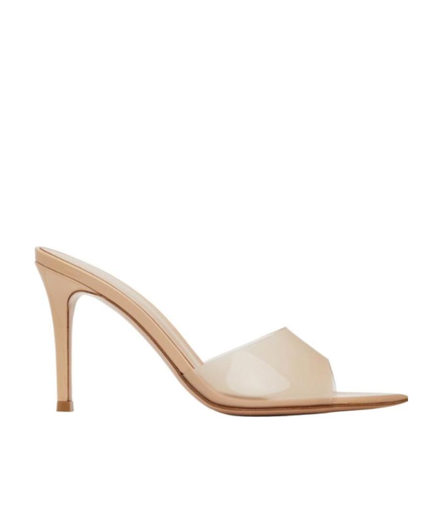 Gianvito Rossi Elle 85mm Transparent-strap Sandals In Nude
