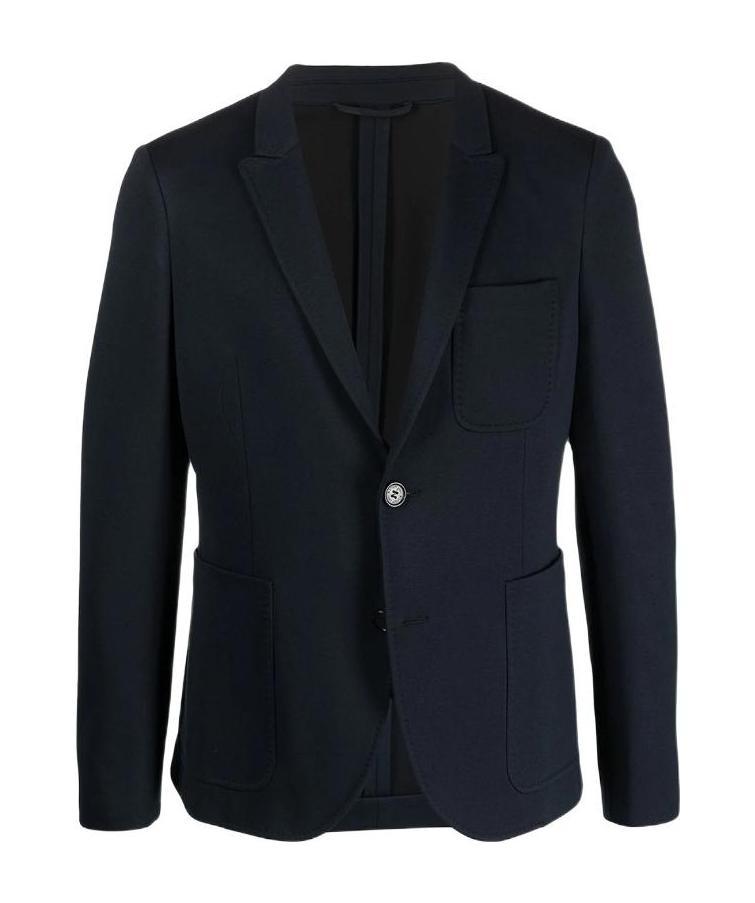 Neil Barrett Notched Lapels Buttoned Blazer In Black