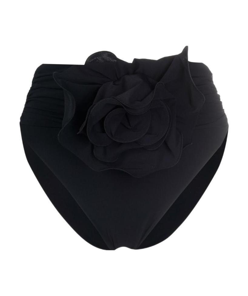 Magda Butrym Swimsuit High-waisted Floral Embellishment In Black