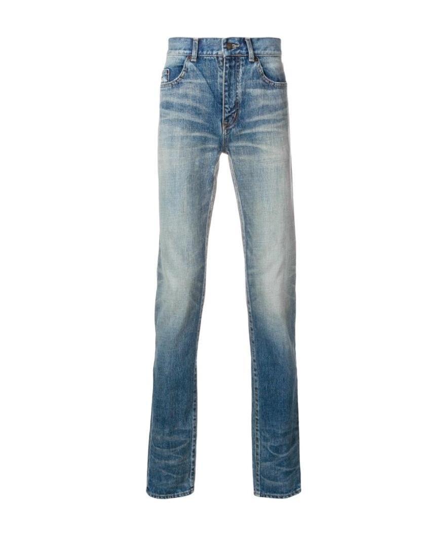 Saint Laurent Straight Jeans In Blue
