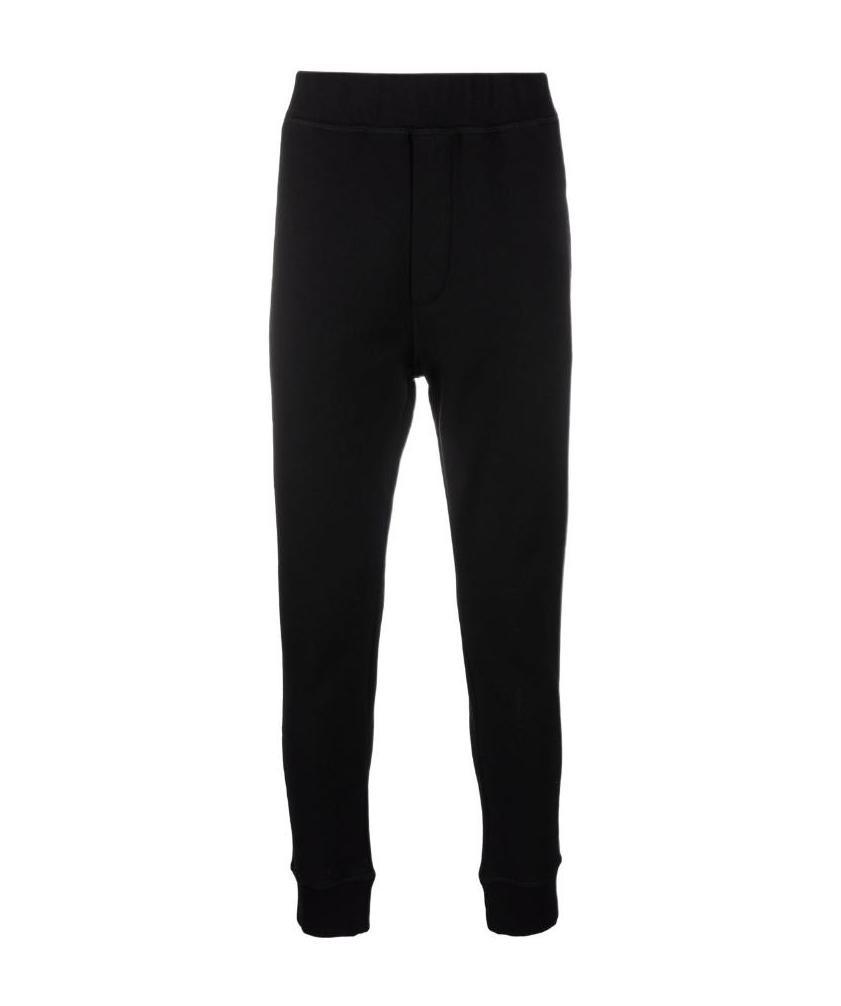 Dsquared2 Logo-print Cotton Joggers In Black