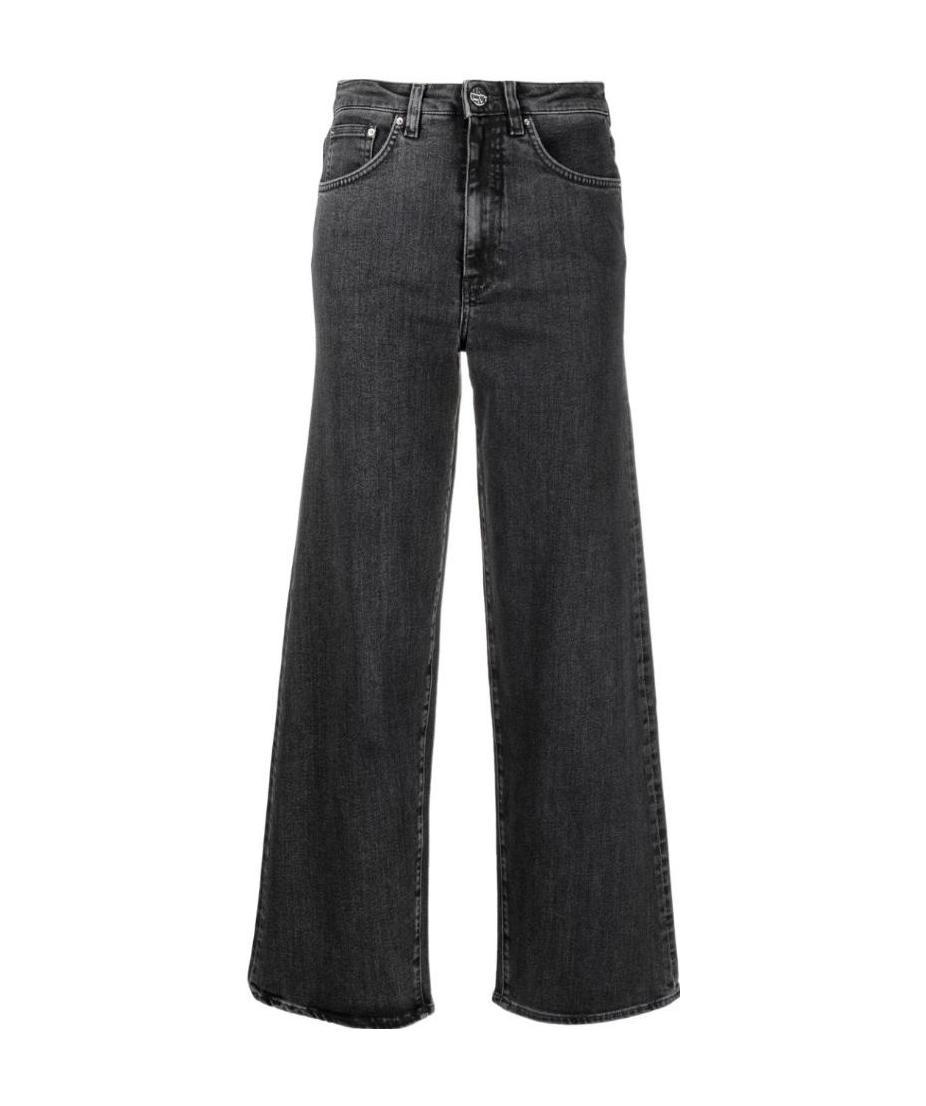 Totême High-waist Flared Jeans In Black