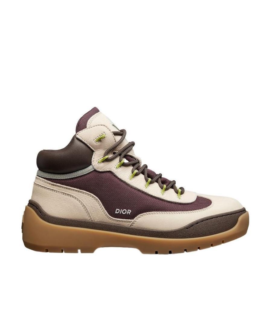 Dior Stitching Round Head Tie And Ankle Boots In Nude