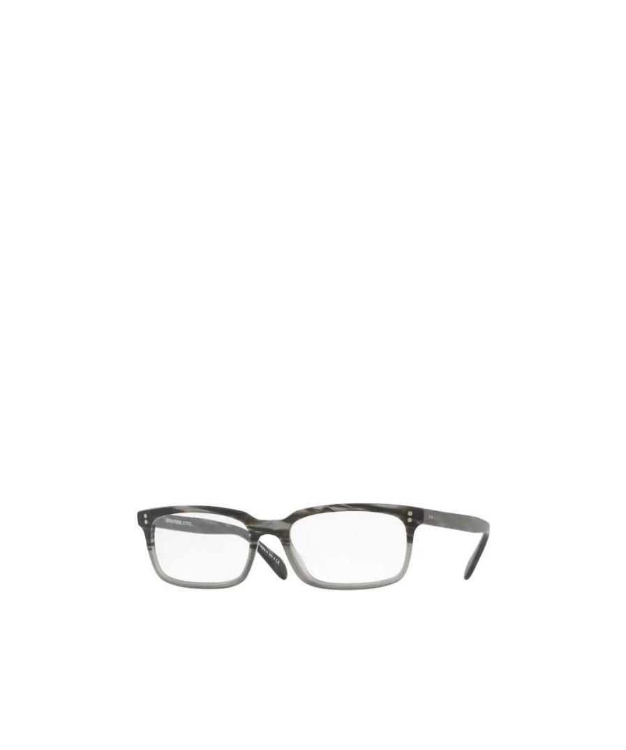 Oliver Peoples Square Logo Flat Mirror In Gray