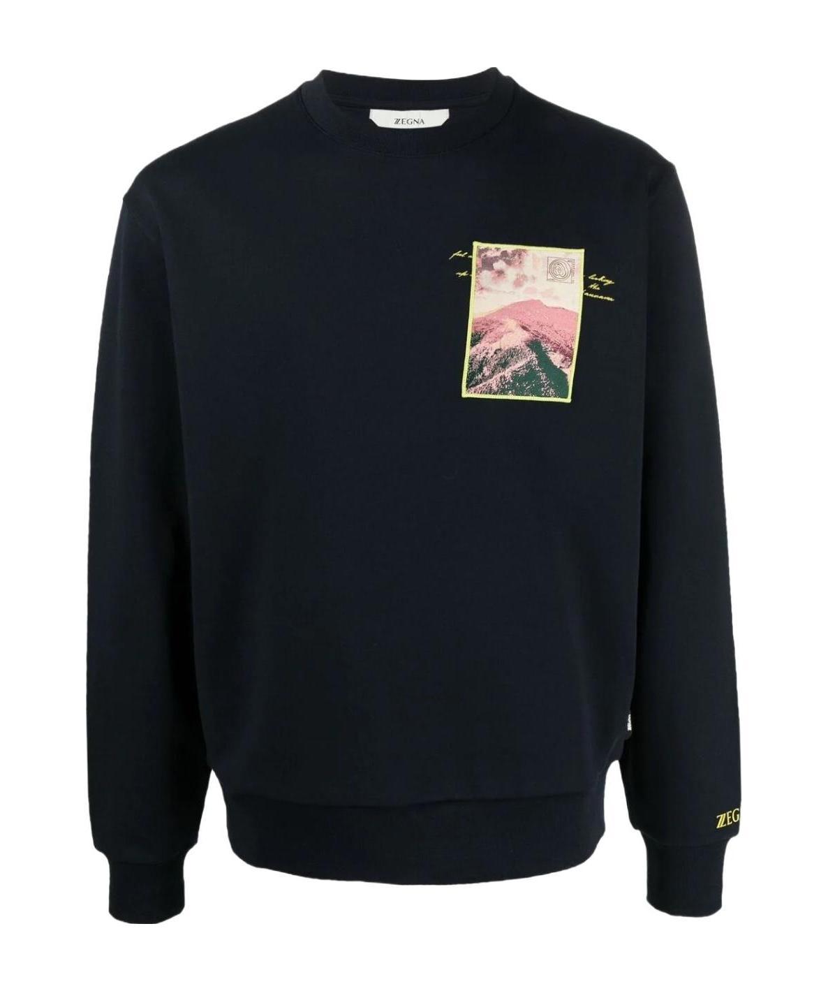 ZEGNA GRAPHIC PRINT SWEATSHIRT