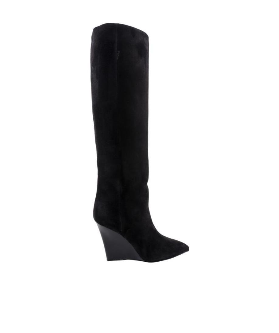 Paris Texas Wanda 96 Wedge Boots In Black