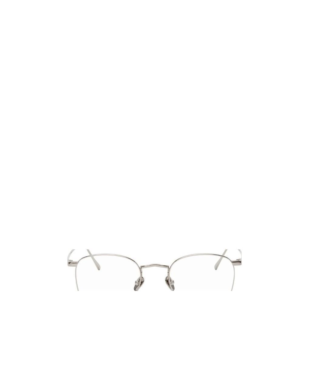 Linda Farrow Silver Round Frame Flat Mirror In White