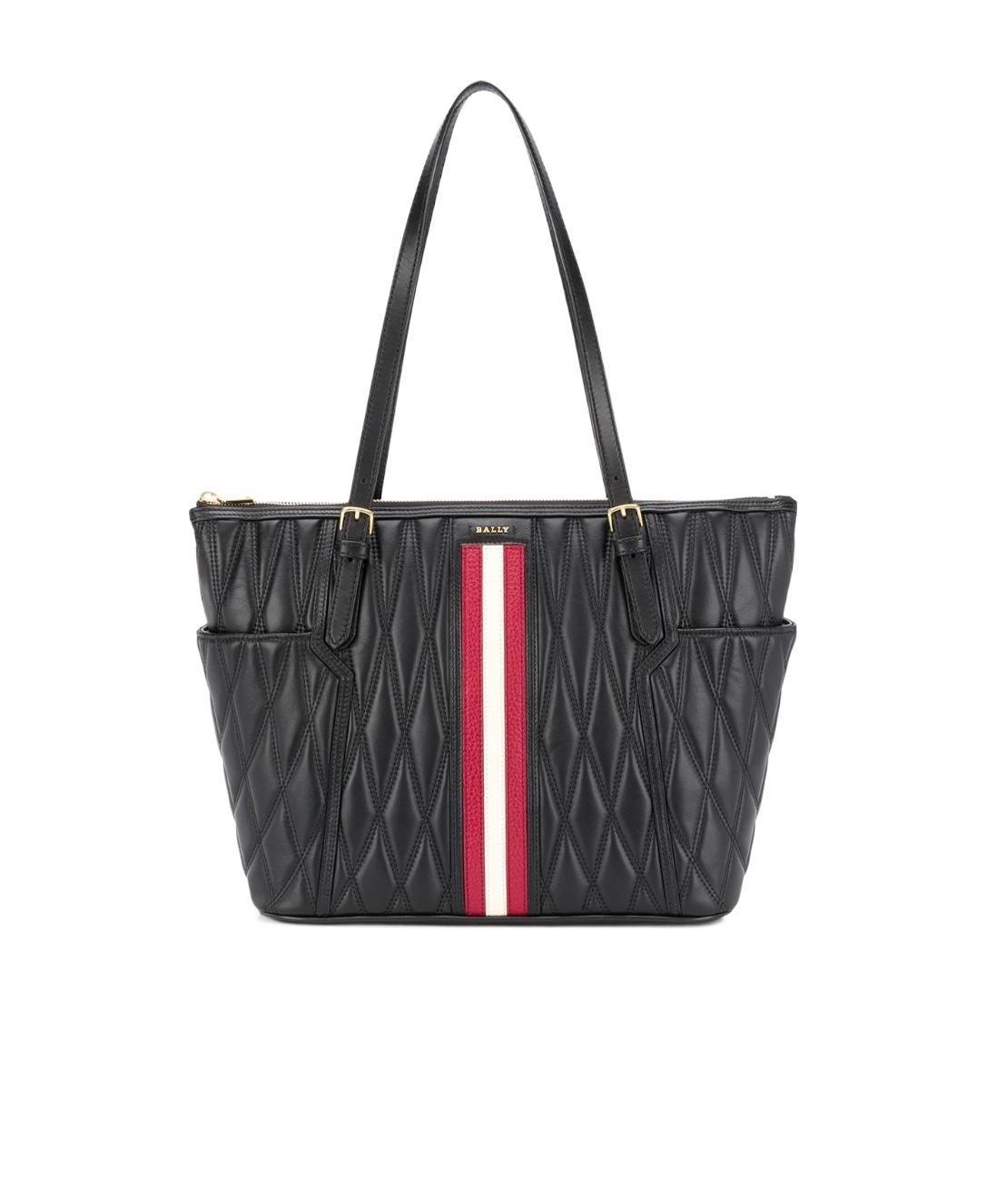 Shop Bally Quited Logo-plaque Tote Bag In Blue