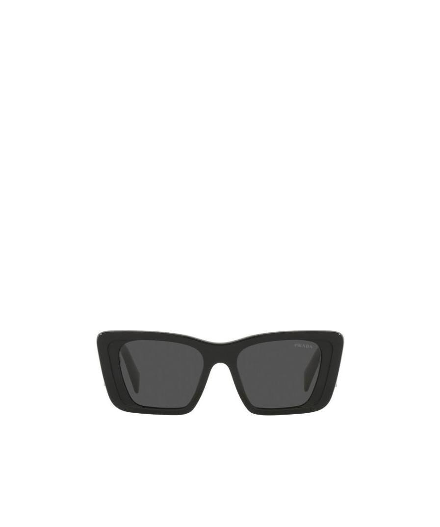 Prada Symbole 51mm Rectangular Sunglasses In Black