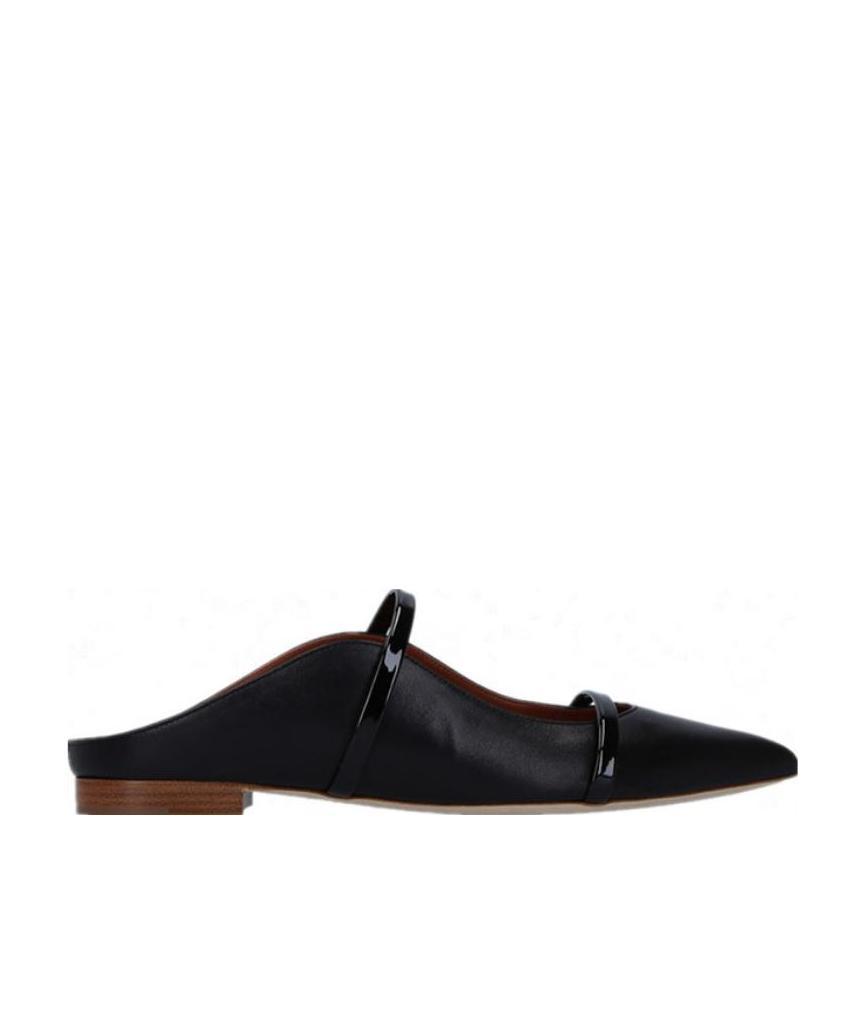 Malone Souliers Black Flat Muller Shoes