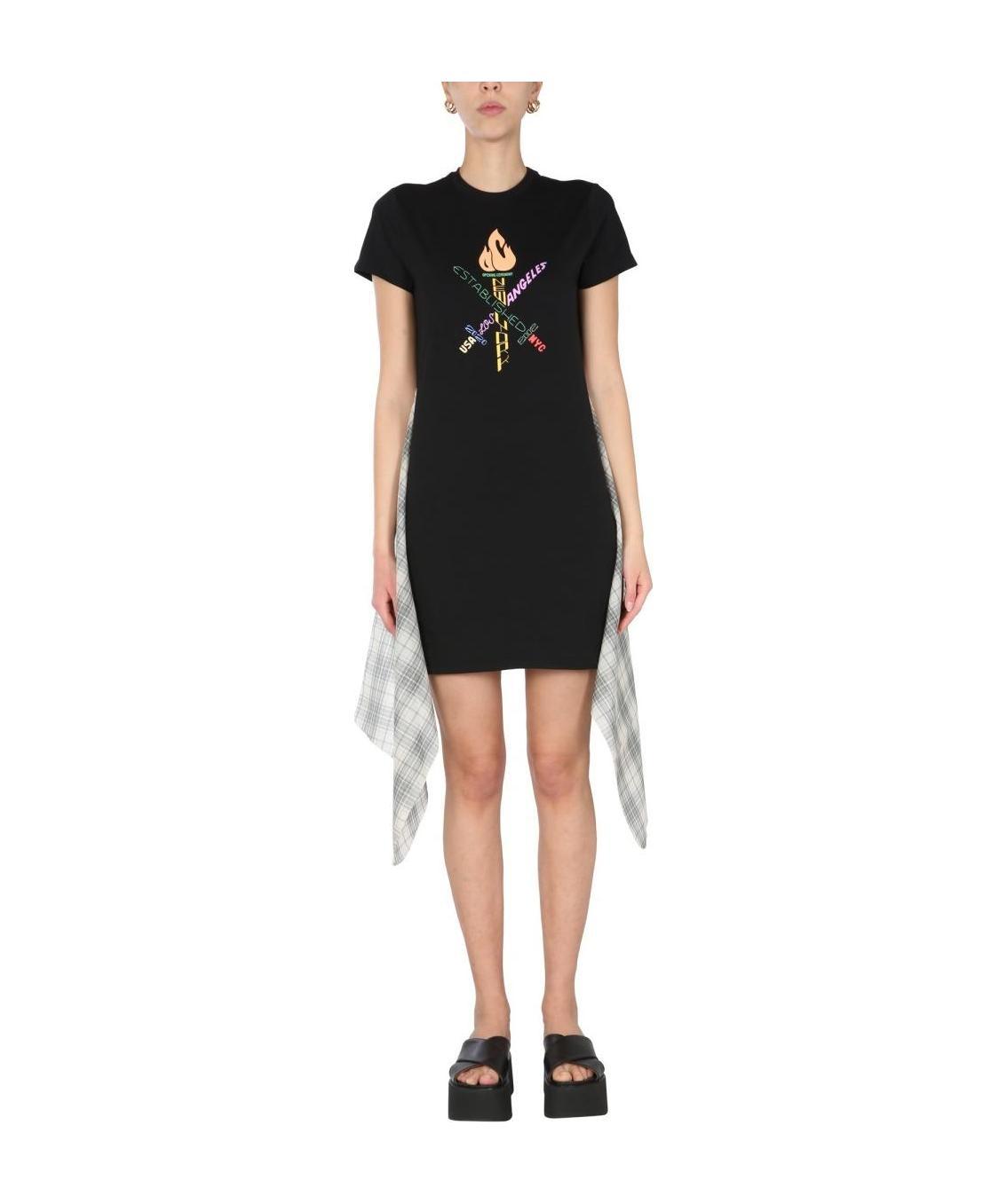 OPENING CEREMONY OPENING CEREMONY WORD TORCH T-SHIRT DRESS 